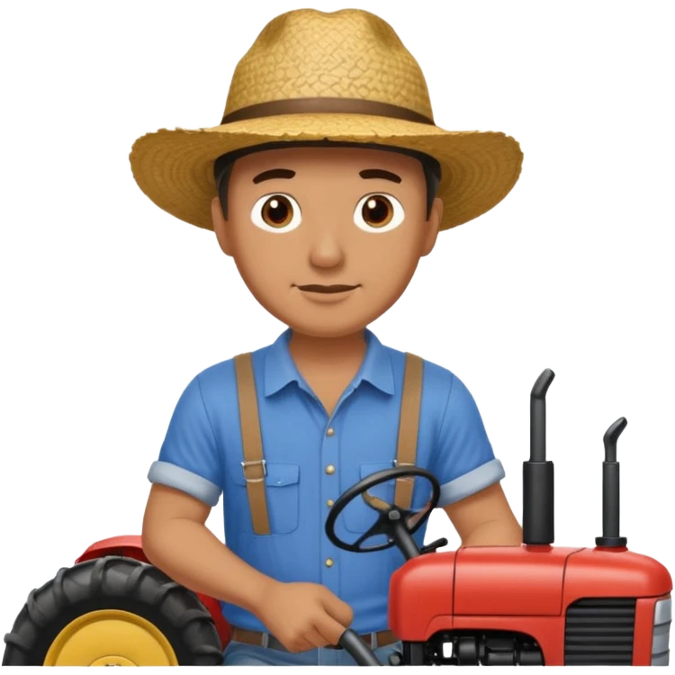 man plowing a field emoji