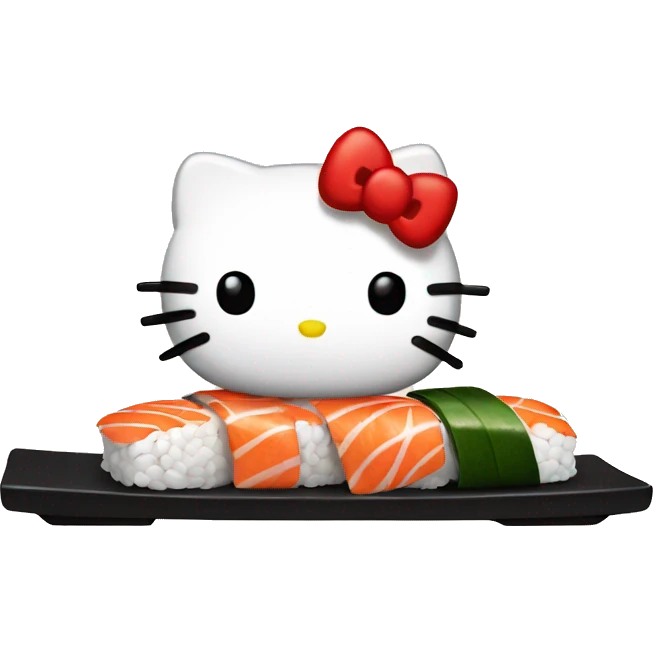 Hello kitty sushi emoji