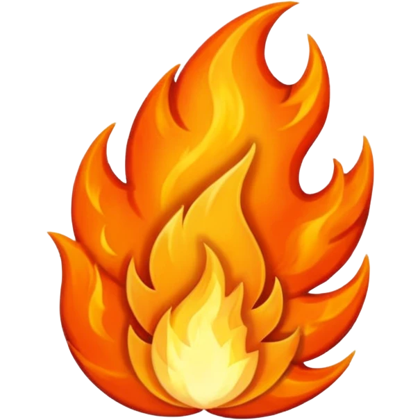 pasión celestial, con fuego y con mucho poder emoji
