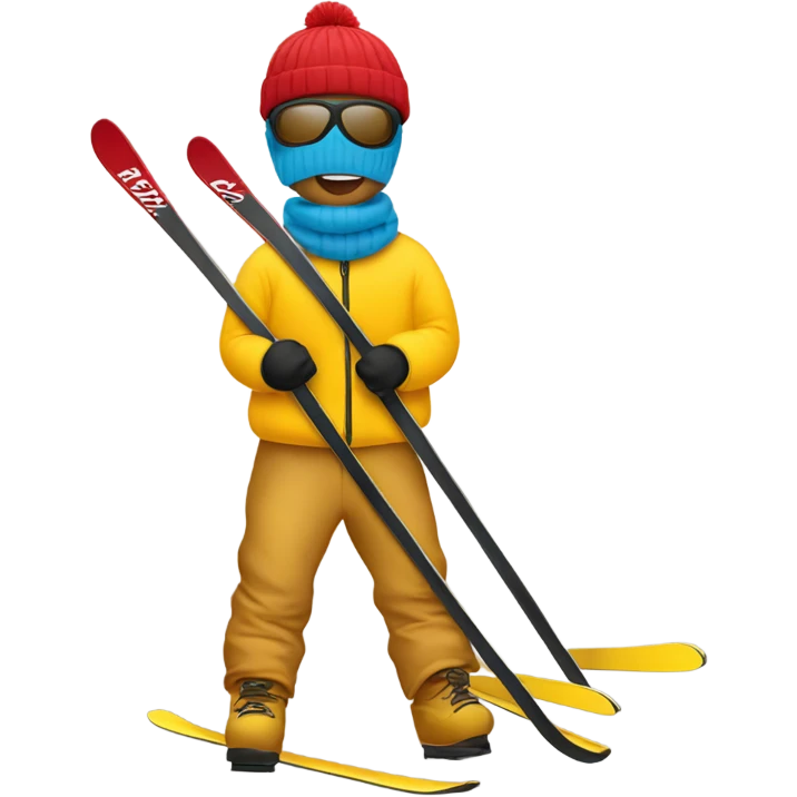 Skier yard sale emoji