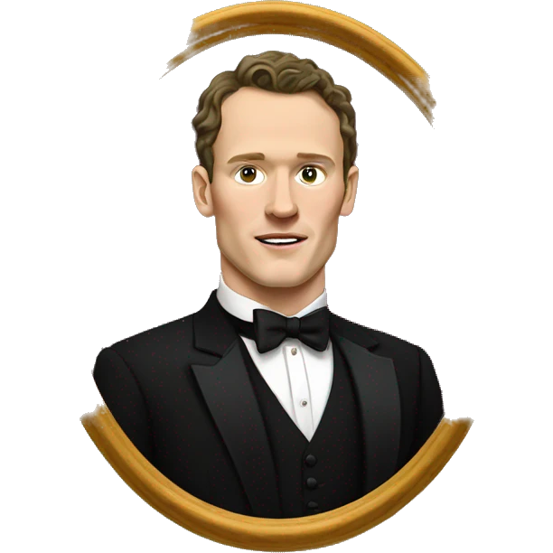 Jonathan Toews in black tuxedo; Renaissance art style emoji