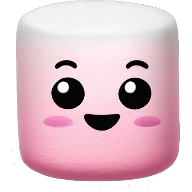 pink and white marshmallows emoji