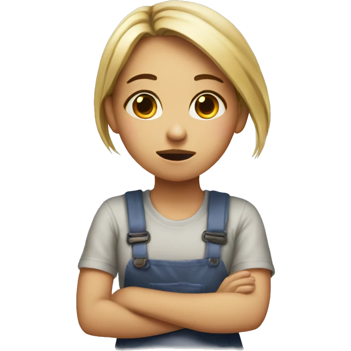 girl not eating unhealty foo emoji