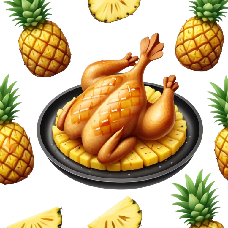 Hawaiian chicken emoji