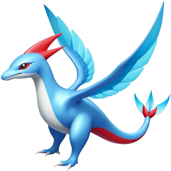 Shiny Latias-Salamence-Fakémon-hybrid-creature (full body)  emoji