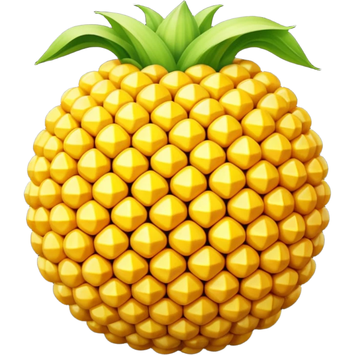 Corn in the shape of a ball emoji