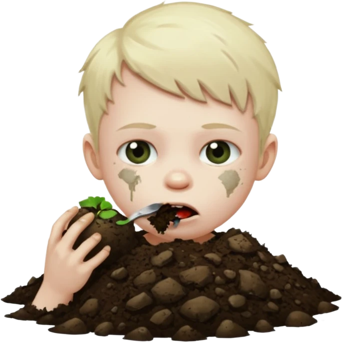 Make the 67 kid scary eating the earth emoji