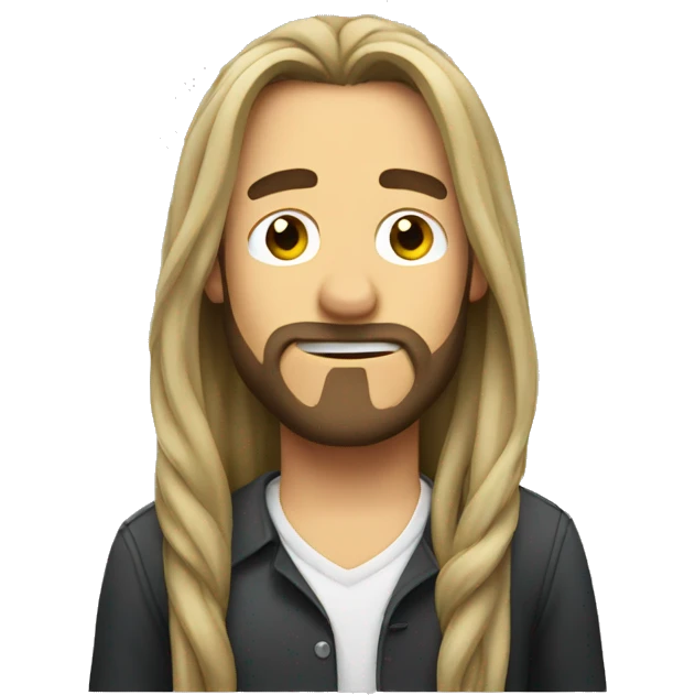Drunk long hair  emoji