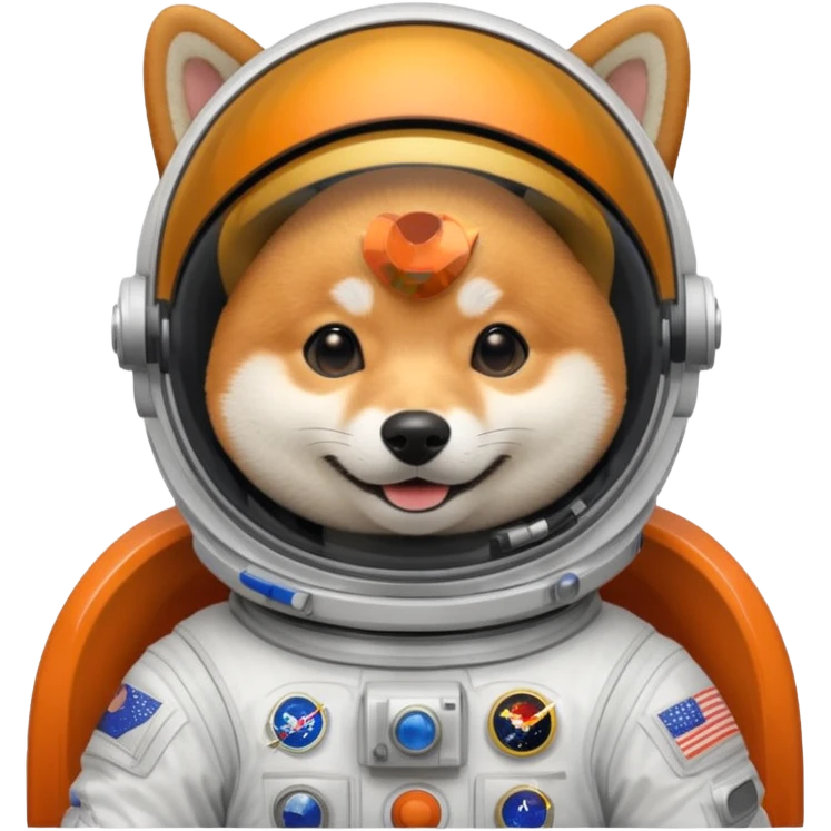 shiba dog astronaut emoji