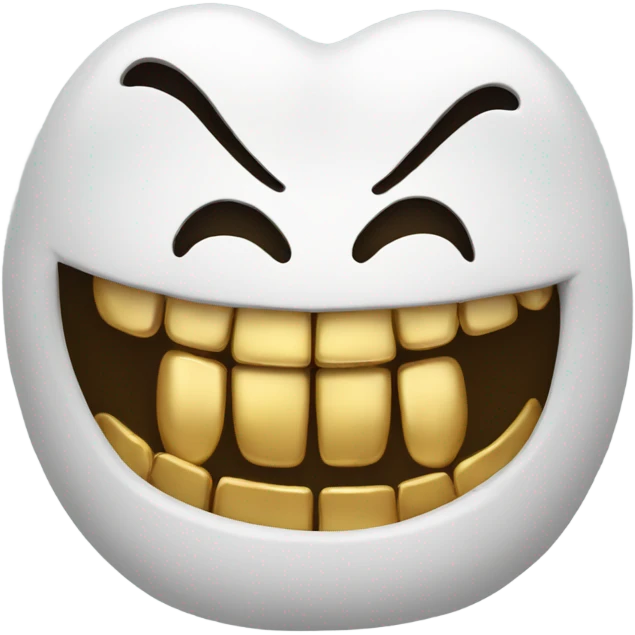 gold tooth smiley emoji
