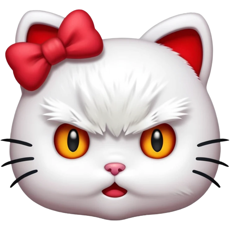 Angry hello kitty  emoji