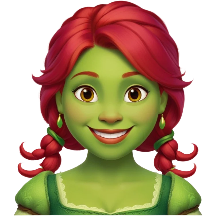 Fiona from Shrek iconic face emoji