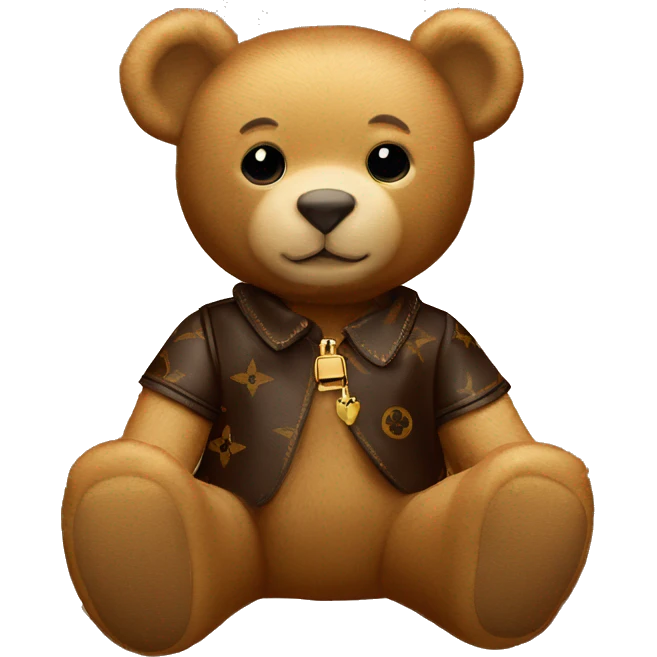 Louis Vuitton Teddy bear emoji