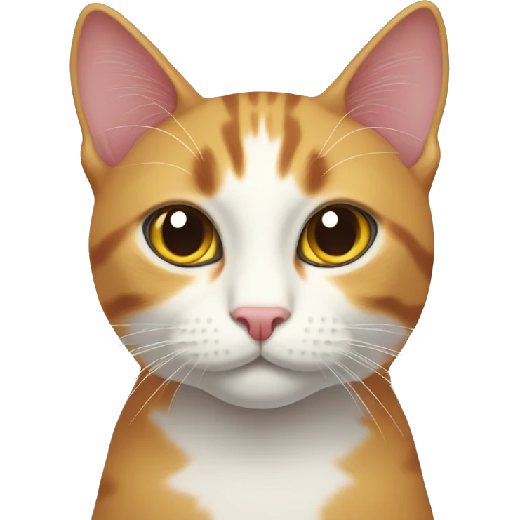 Three color cat emoji