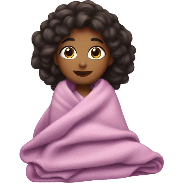 Princess cozy with a blanket emoji