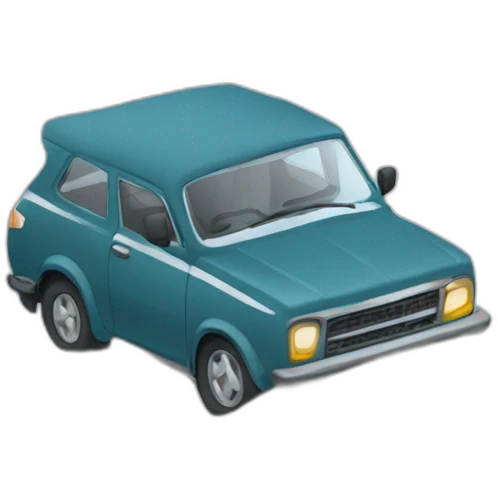 Car in winter emoji