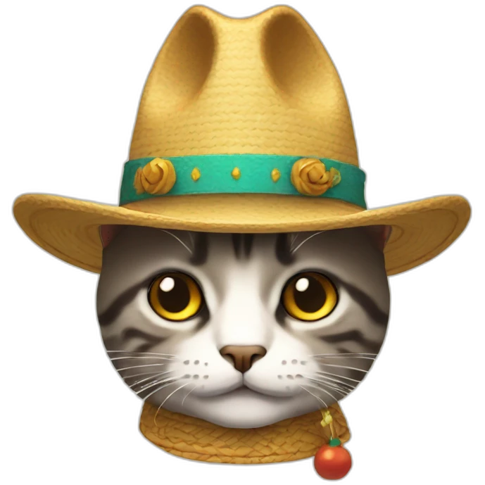 GATO CON SOMBRERO emoji