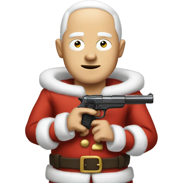 I wanna do an stewie griffin emoji where he has santa claus clothing and a golden gun emoji