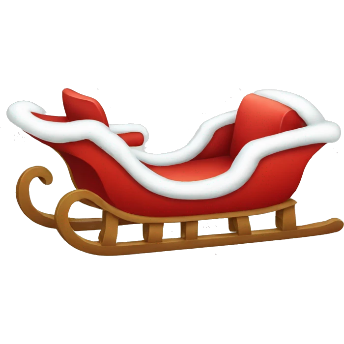 santa claus sled emoji