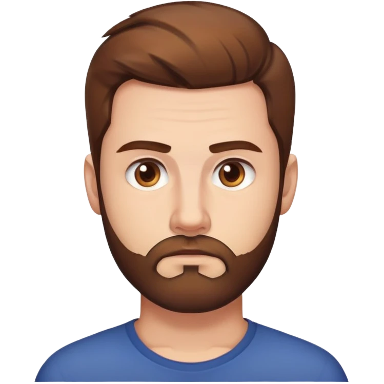 "- Nam
- 30 tuổi
- Da trắng
- Tóc nâu 
- Râu quai nón nâu
- Mặt nghiêm túc
" emoji