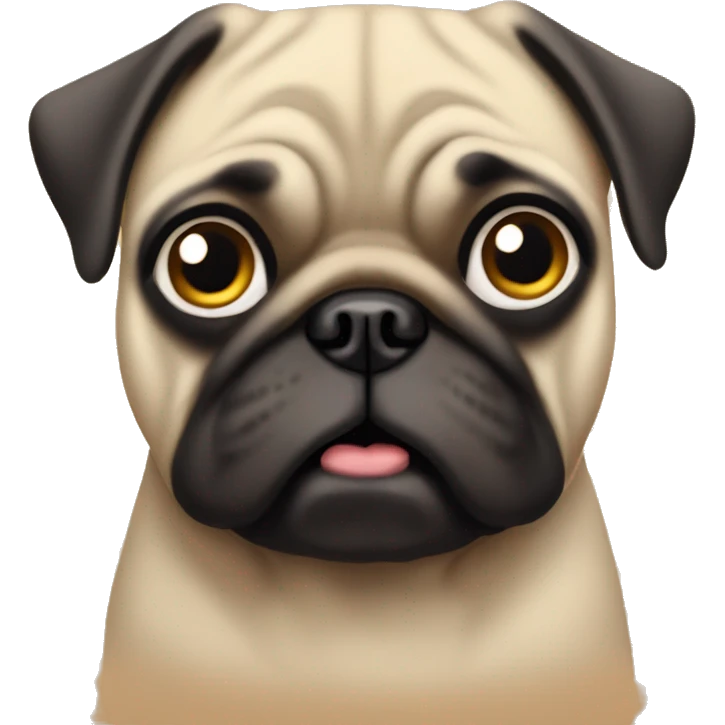 Worried Pug emoji