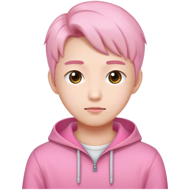 Wonyong wearing pink clothes emoji