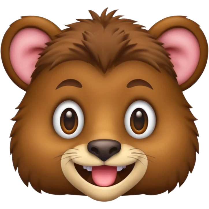 square head animal head emoji with eyes and mouth emoji