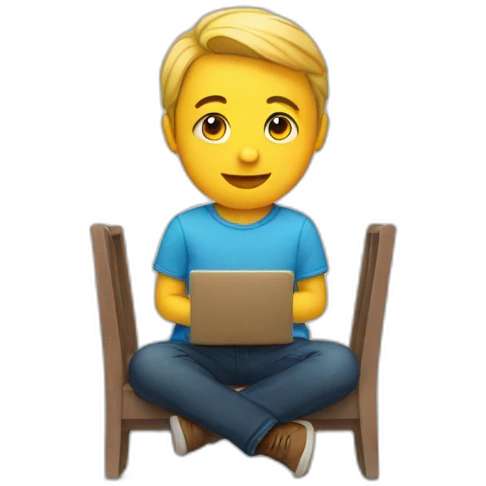 sitting is the opposite of running around emoji