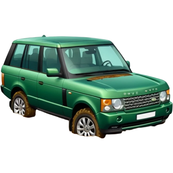 A range rover in a river emoji