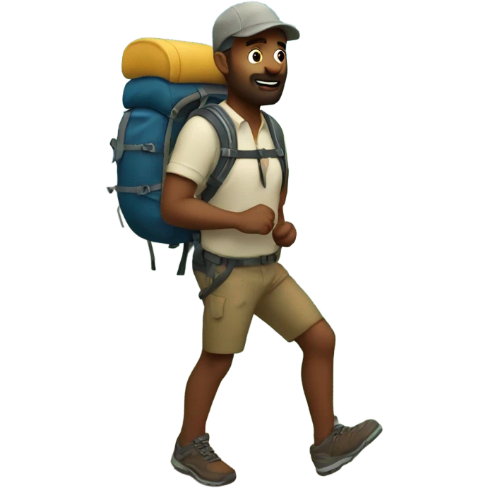 Hiking  emoji