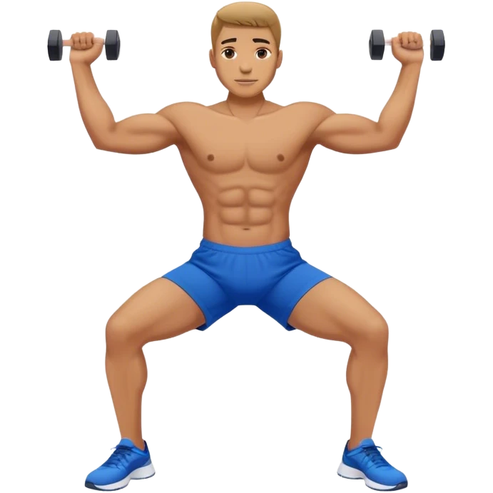 glute-bridges-exercise guy with blue shorts  emoji