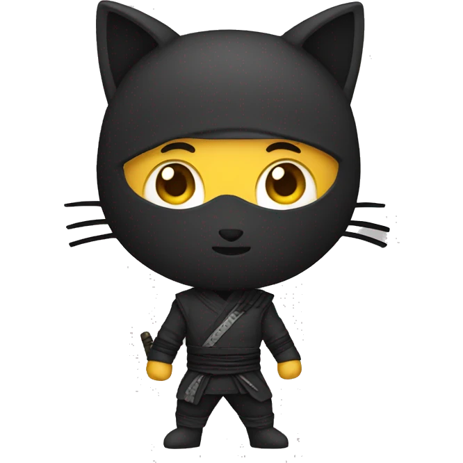 boy in ninja cat costume emoji