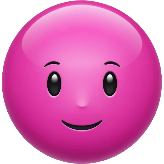 magenta color sphere,pnly sphere. emoji