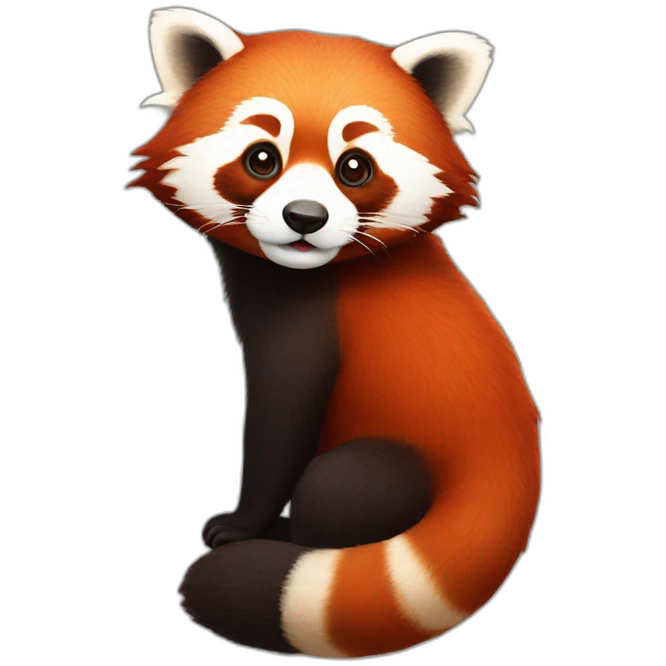 red panda high emoji