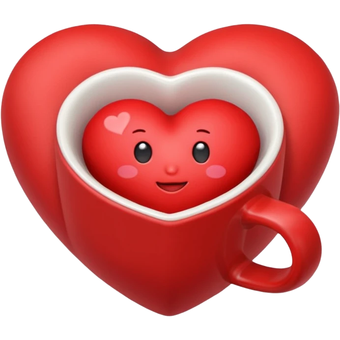 heart-shaped cupheart-shaped pillow emoji