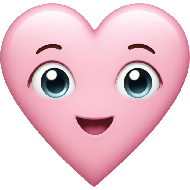 Pastel pink heart emoji