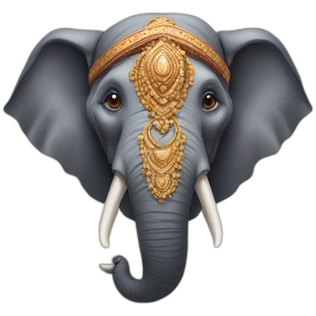Indian Elephant head emoji