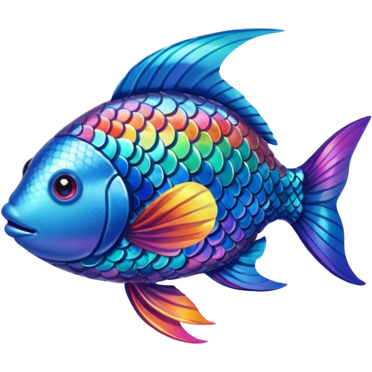 rainbow fish emoji