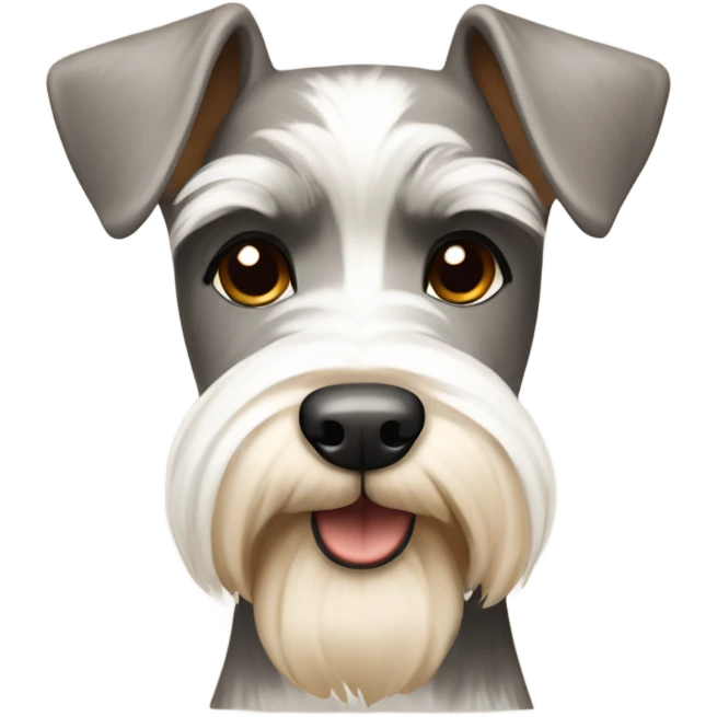 schnauzer white and tan emoji