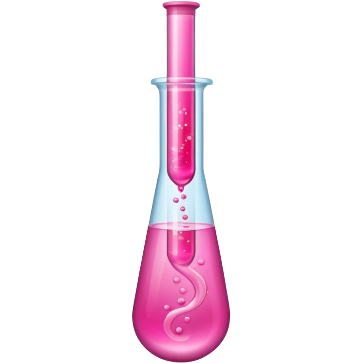 pink liquid in test tube emoji