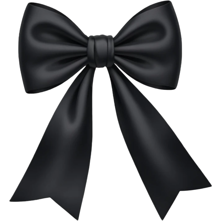 Black bow emoji