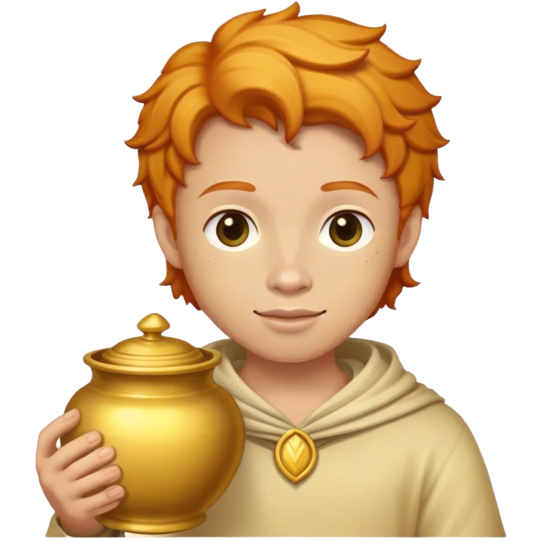 Ginger with gold pot emoji