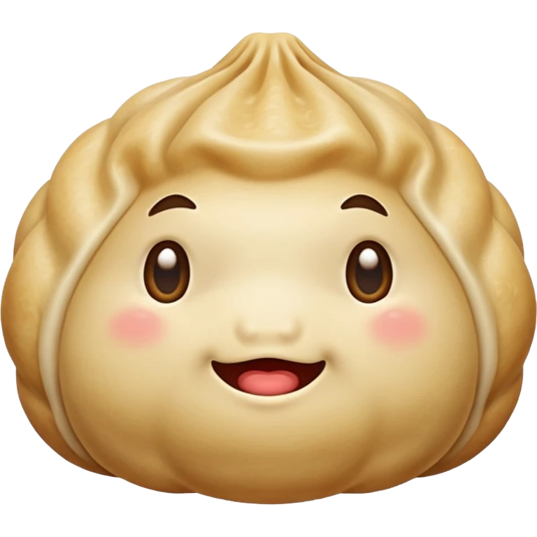 Dumpling with drool face emoji