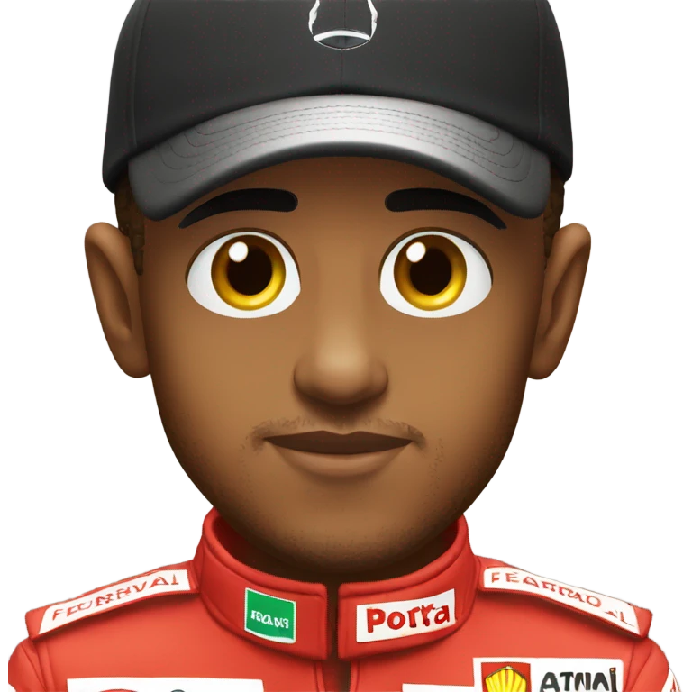 Lewis Hamilton in ferrari emoji