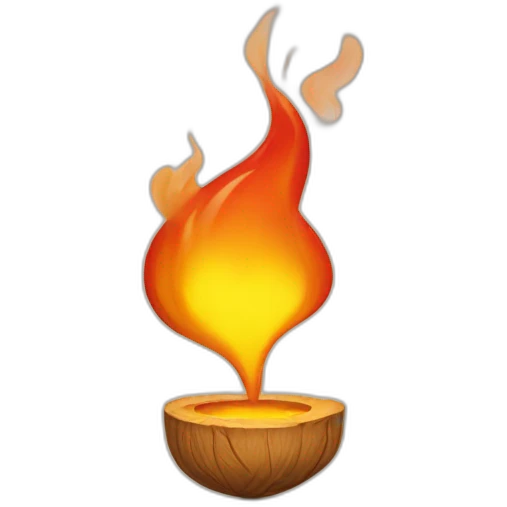 Cœur en flamme emoji