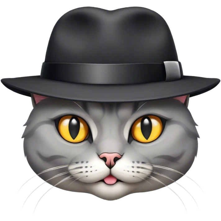 Gangster cat emoji