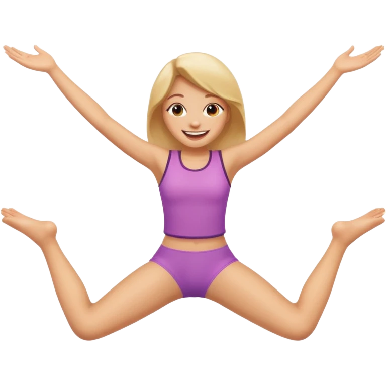 spread legs upward girl emoji emoji