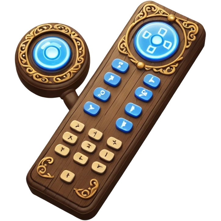 Wizard's remote control emoji