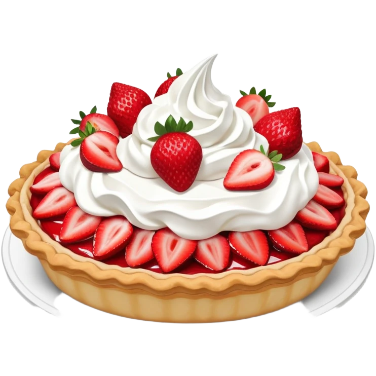Strawberry crème pie emoji