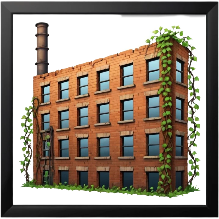 Abandoned factory black emoji